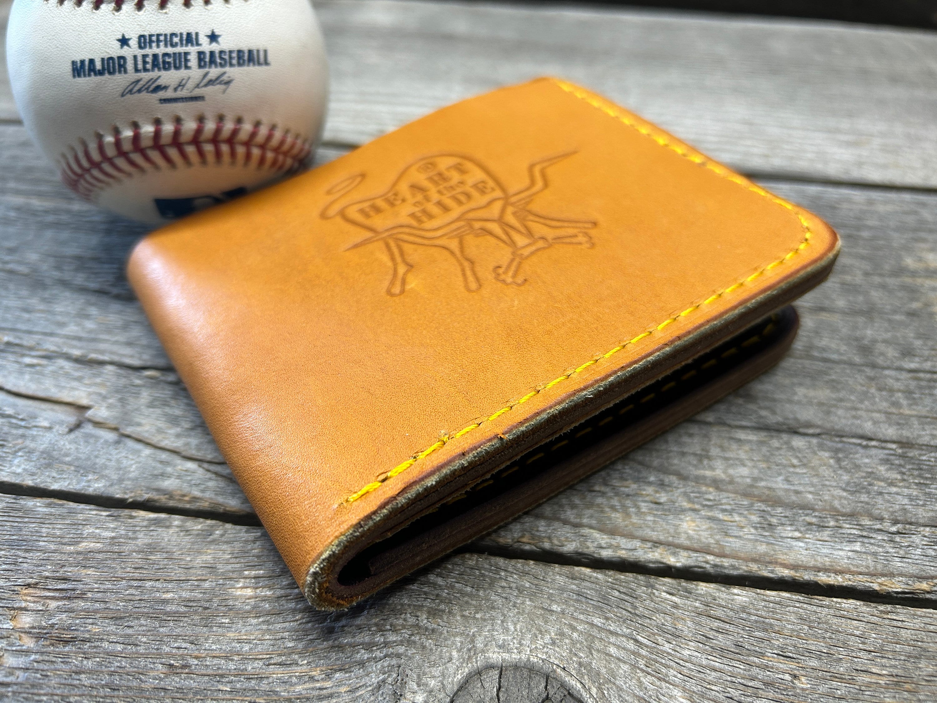 Baseball glove popular leather wallet