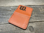 NEW STYLE!! Horween (Wilson) NBA Basketball Leather Wallet!!