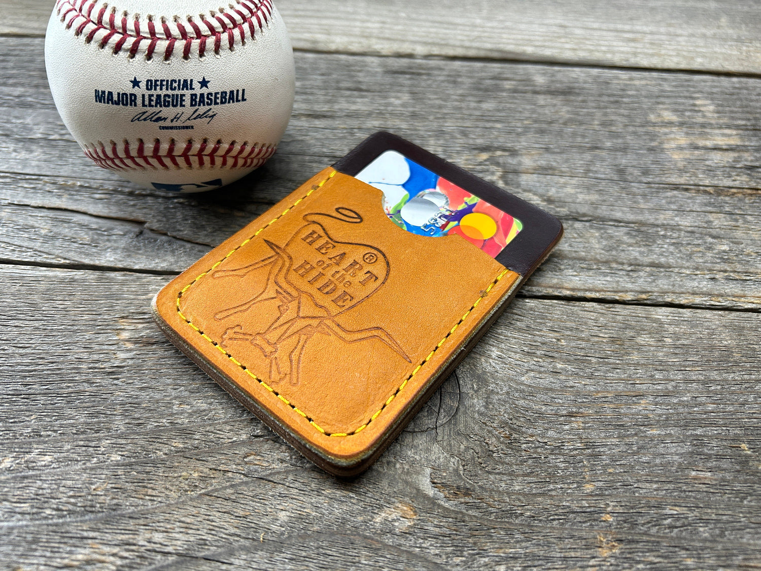 Rawlings Heart of the Hide Horween Top Loading Baseball Glove Wallet with Hidden 3rd Pocket!!