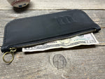 Wilson Horween X Baseball Leather Money Bag w/zipper - The Clubbie!!