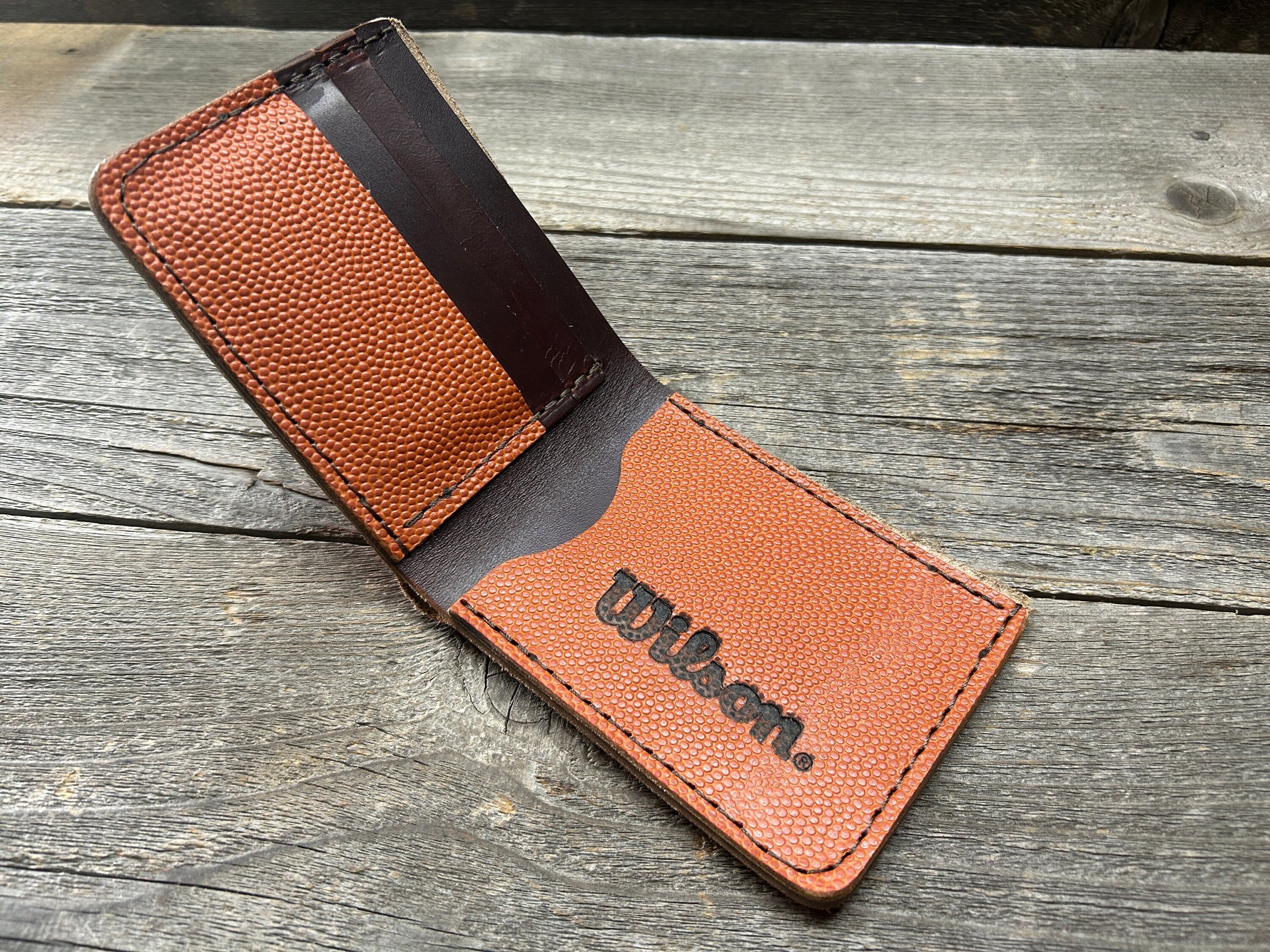 Horween (Wilson NBA Leather) Bifold Wallet!!