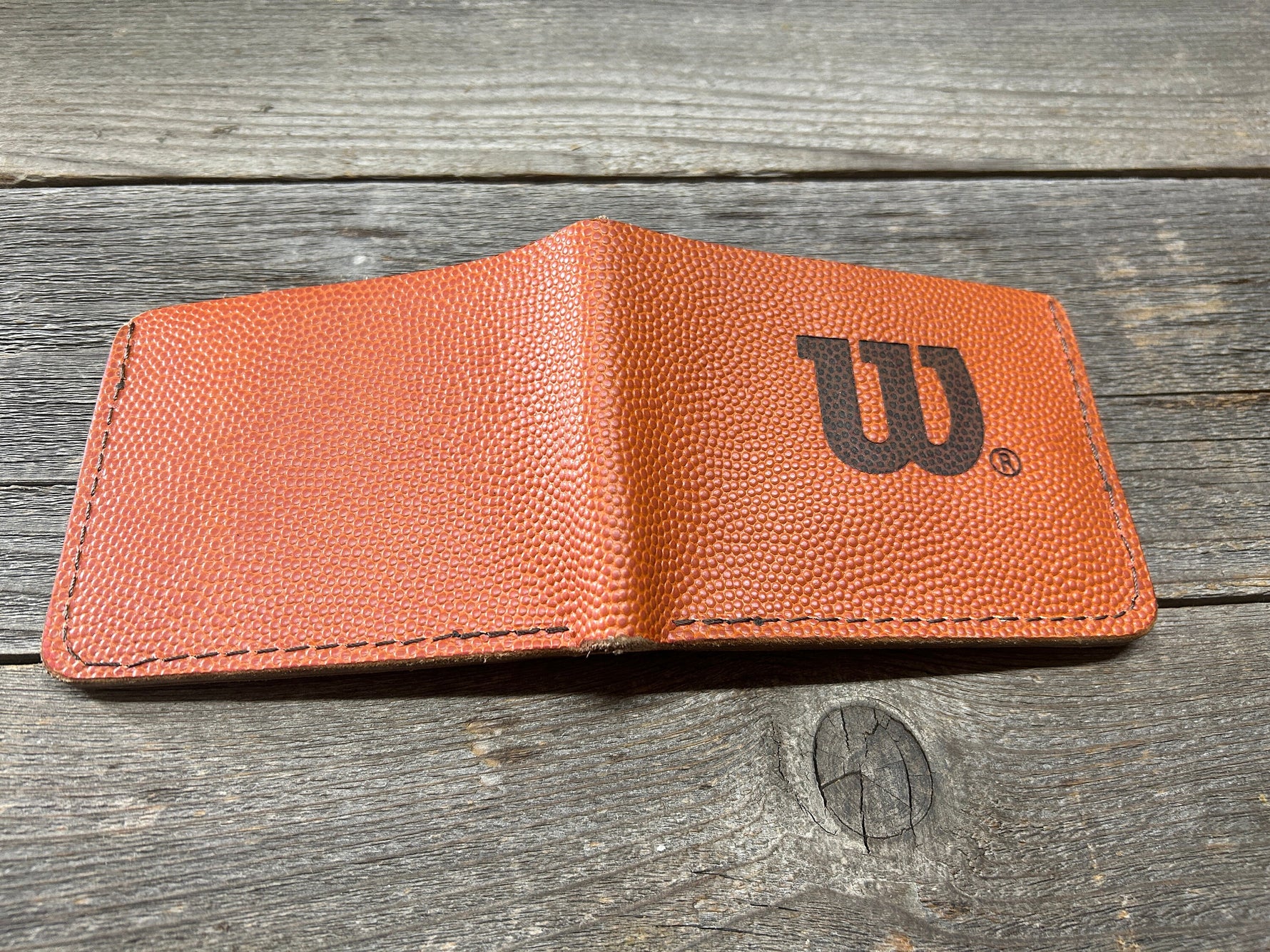 Horween (Wilson NBA Leather) Bifold Wallet!!