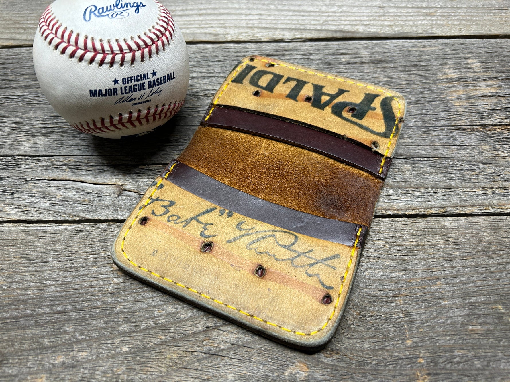 Vintage Spalding Babe Ruth Baseball Glove Wallet!!