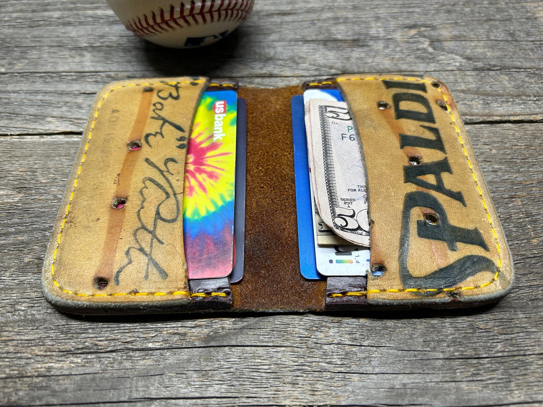 Vintage Spalding Babe Ruth Baseball Glove Wallet!!