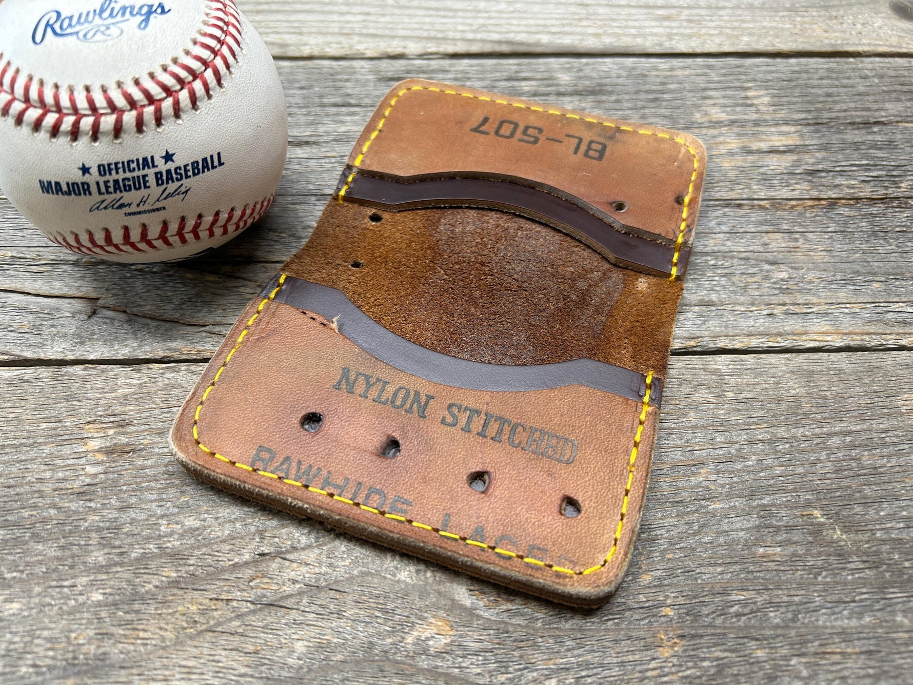 Vintage "Selected Hide" Baseball Glove Wallet!