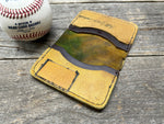 Vintage Regent Baseball Glove Wallet! See Pics! Cool baseball player jumping for a ball!