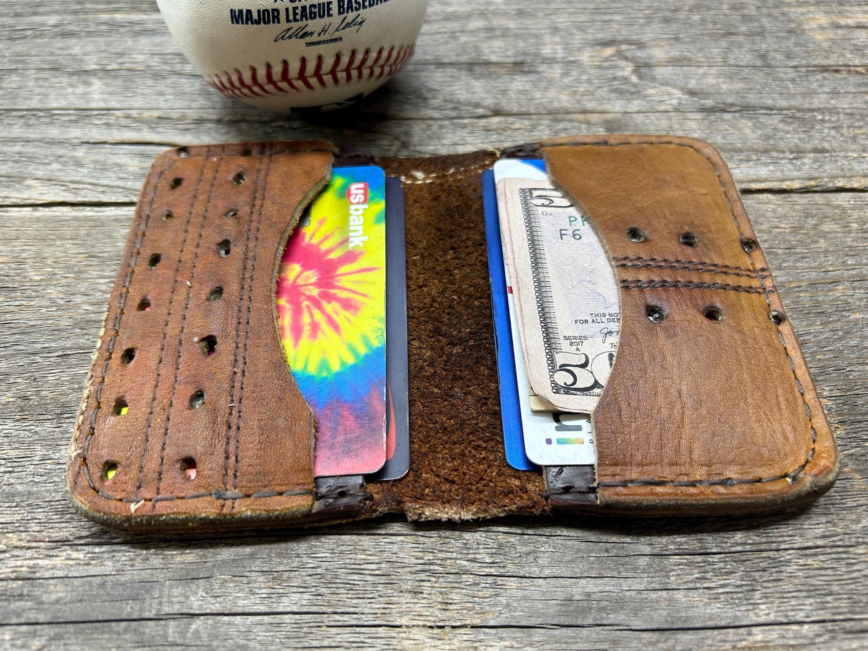 Vintage Baseball Glove Wallet!