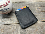 New Style! Black Rawlings Heart of the Hide Horween Top Loading Baseball Glove Wallet with Hidden 3rd Pocket!!