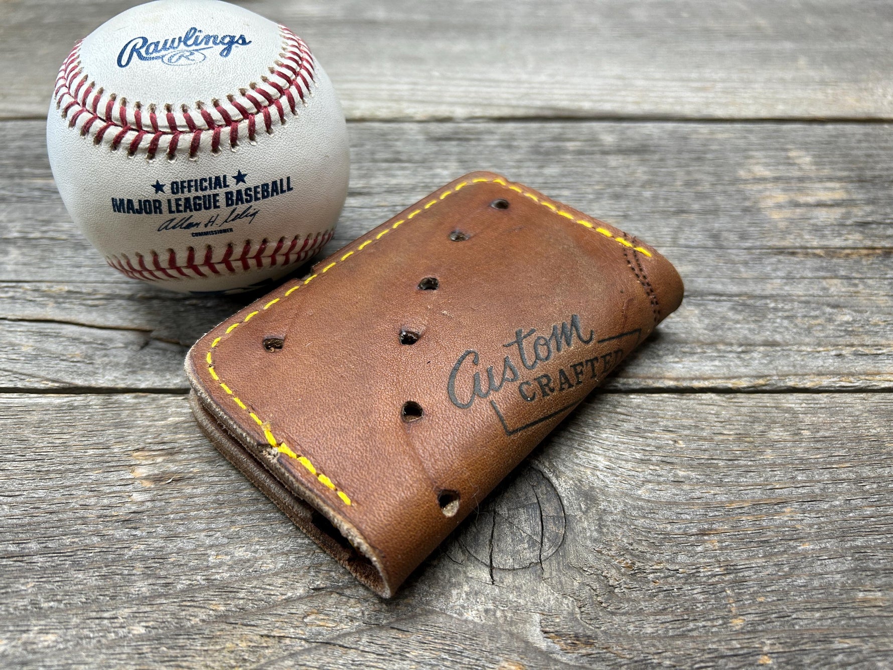 Vintage "Selected Hide" Baseball Glove Wallet!