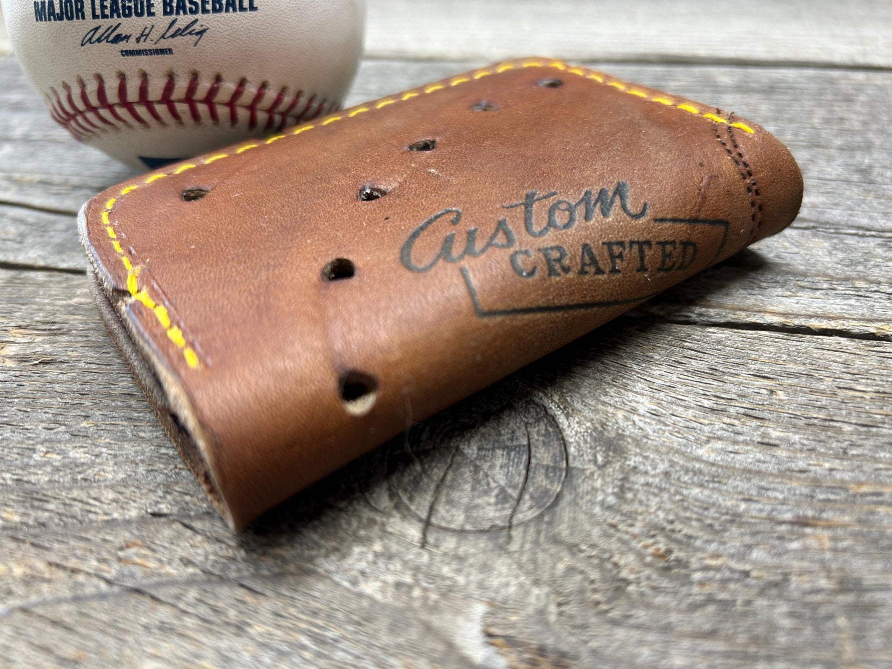 Vintage "Selected Hide" Baseball Glove Wallet!