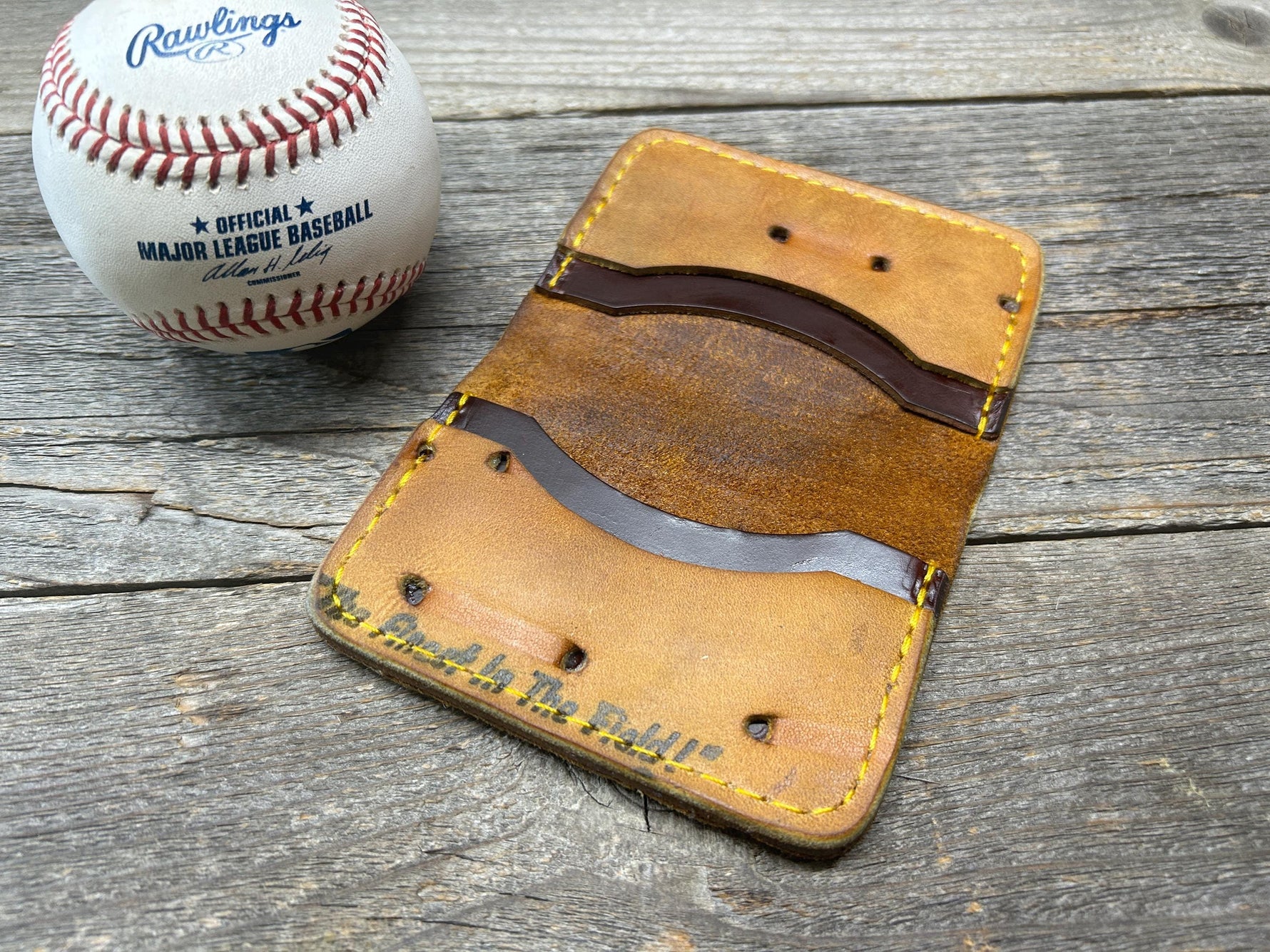 Vintage Rawlings Made in the USA Brooks Robinson Baseball Glove Wallet!