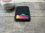 Rawlings Black Heart of the Hide Horween Top Loading Baseball Glove Wallet with Hidden 3rd Pocket!!