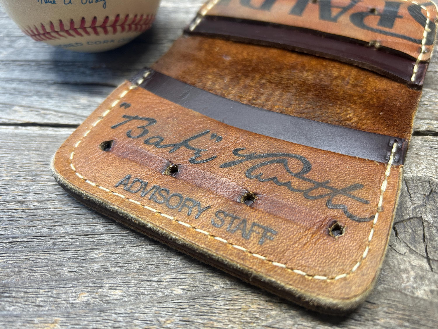 Vintage Spalding Babe Ruth Baseball Glove Wallet!!