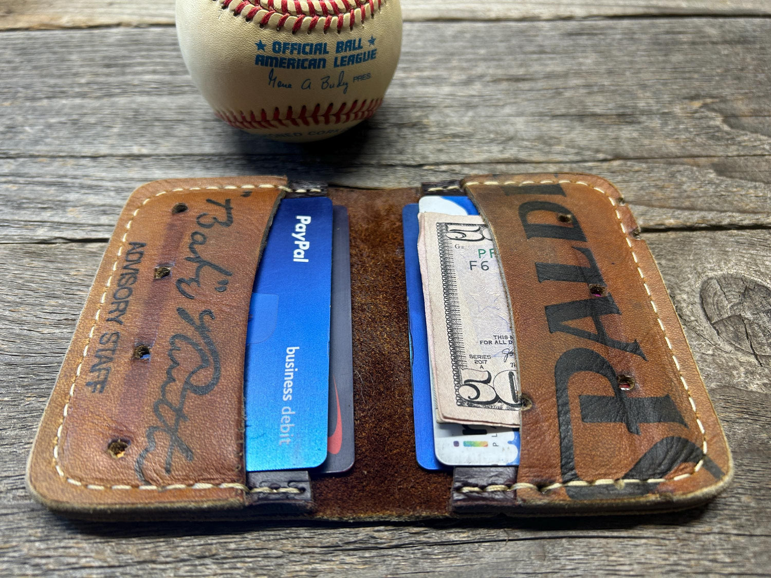 Vintage Spalding Babe Ruth Baseball Glove Wallet!!