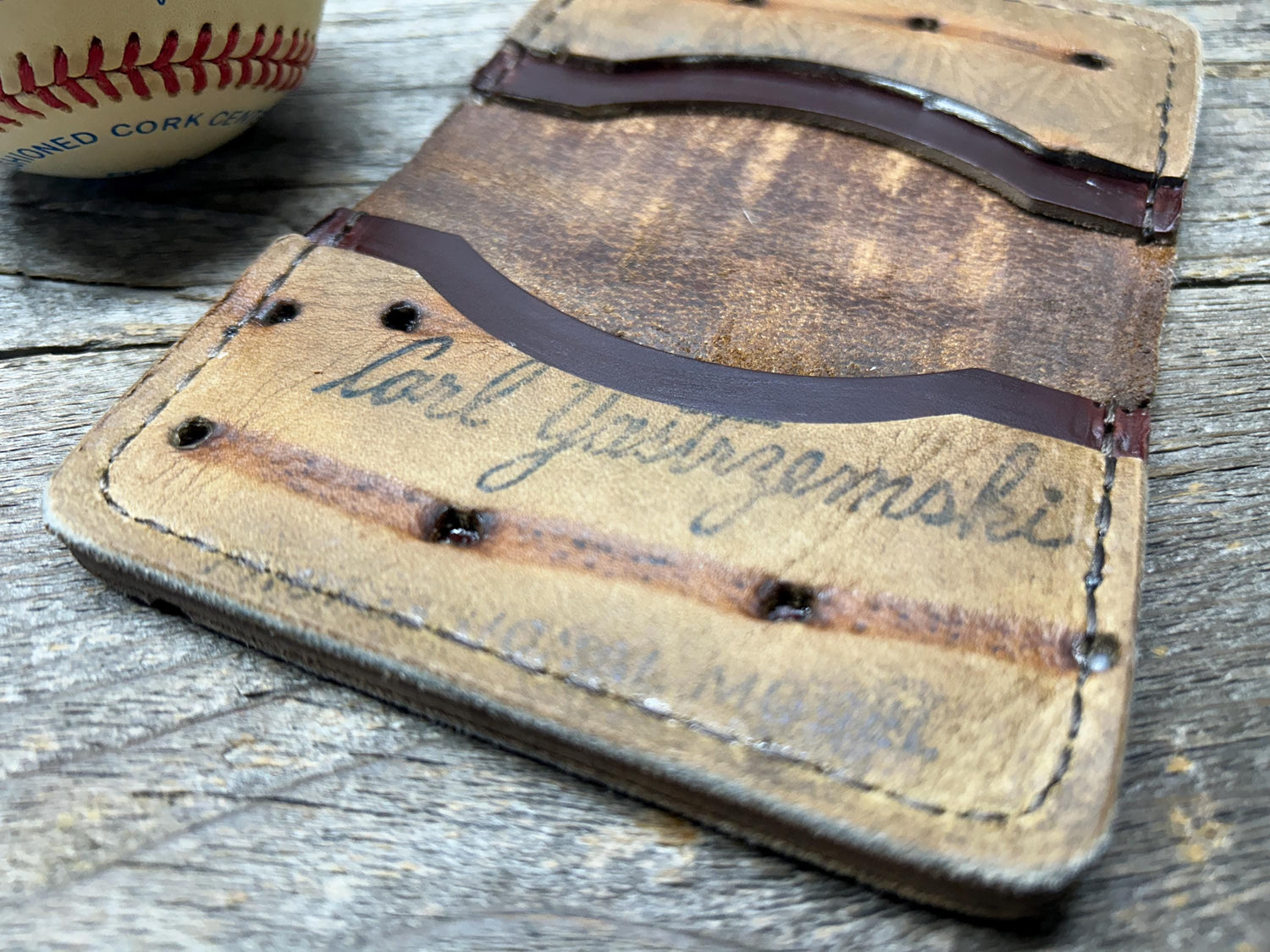 Vintage Spalding Carl Yastrzemski Baseball Glove Wallet!