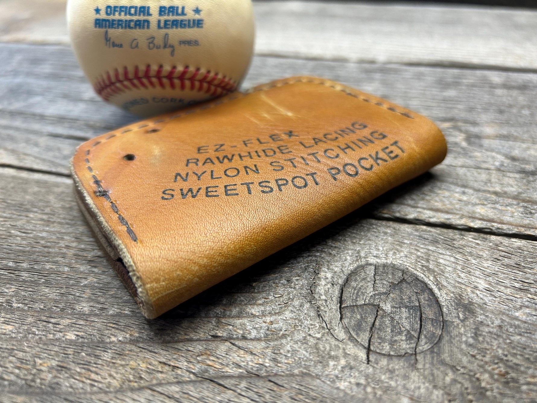 Vintage Spalding Babe Ruth Baseball Glove Wallet!!