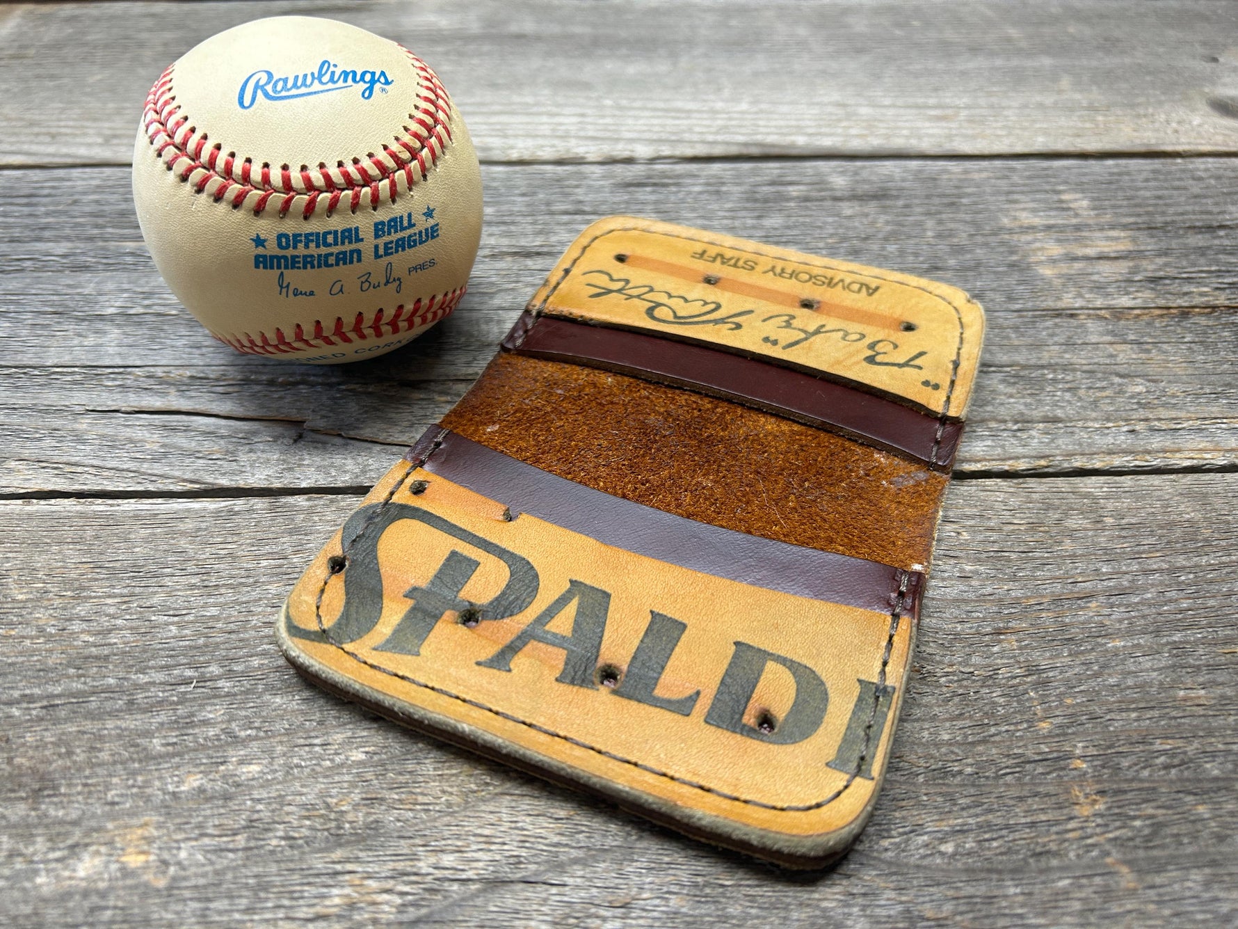 Vintage Spalding Babe Ruth Baseball Glove Wallet!!