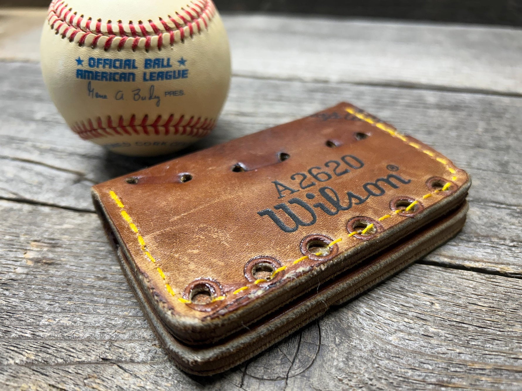 Vintage Wilson Paul Blair Baseball Glove Wallet!