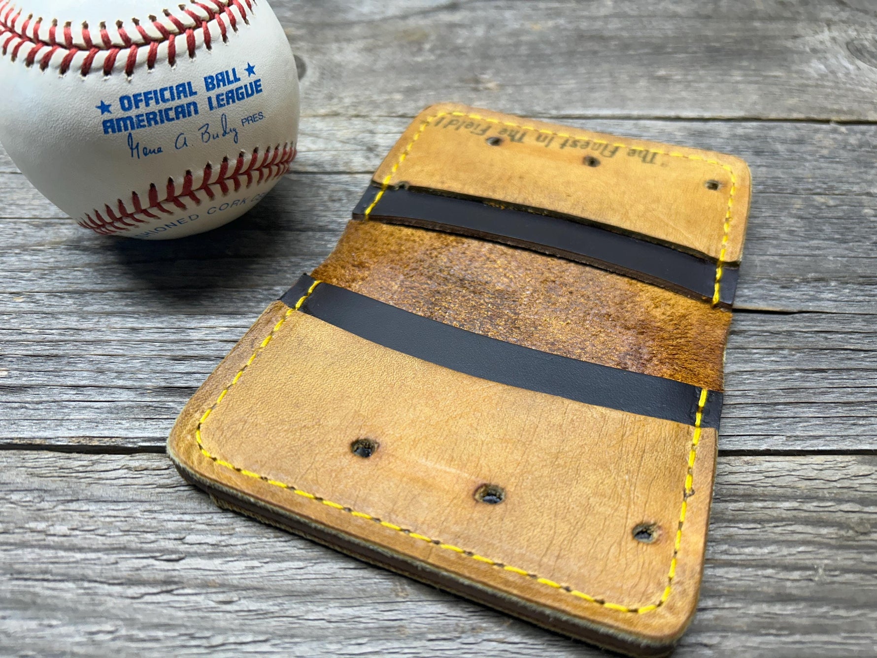 Vintage Rawlings Made in the USA Brooks Robinson Baseball Glove Wallet!