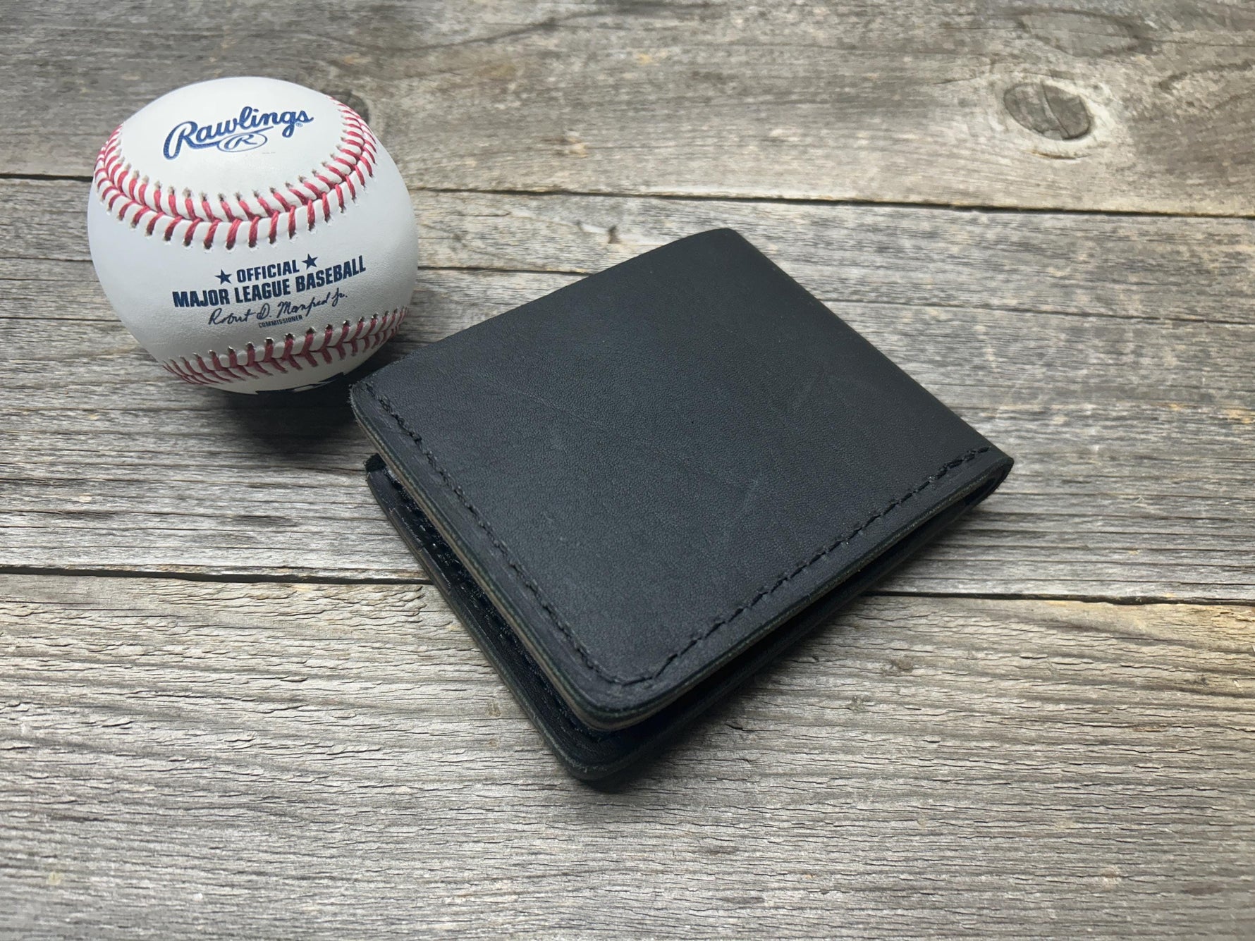 Rawlings Heart Of The Hide Horween Bifold Baseball Glove Wallet!! Black Leather!