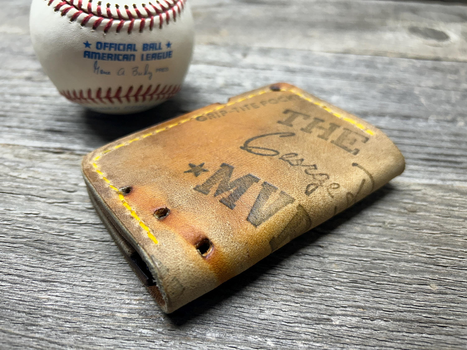 Vintage Wilson George Brett "MVP" Baseball Glove Wallet!