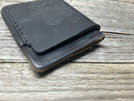 New Style! Black Rawlings Heart of the Hide Horween Top Loading Baseball Glove Wallet with Hidden 3rd Pocket!!