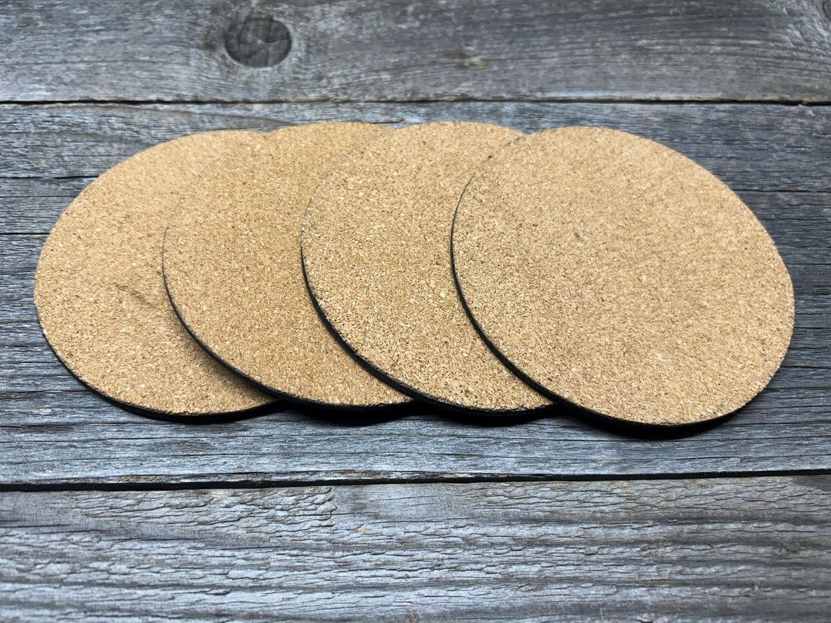 Set of 4 Coasters - Rawlings Black Heart of the Hide Horween Leather!