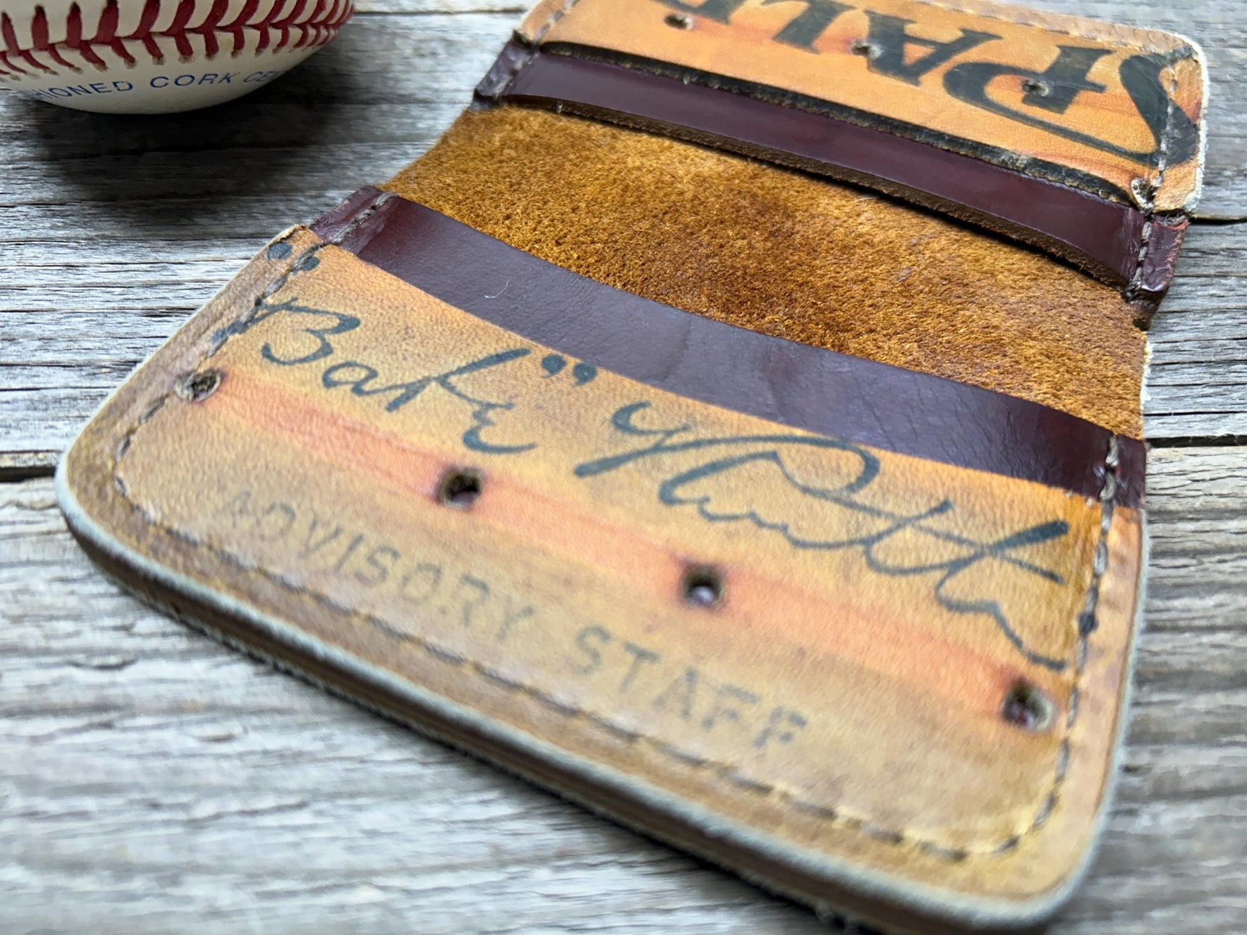 Vintage Spalding Babe Ruth Baseball Glove Wallet!!