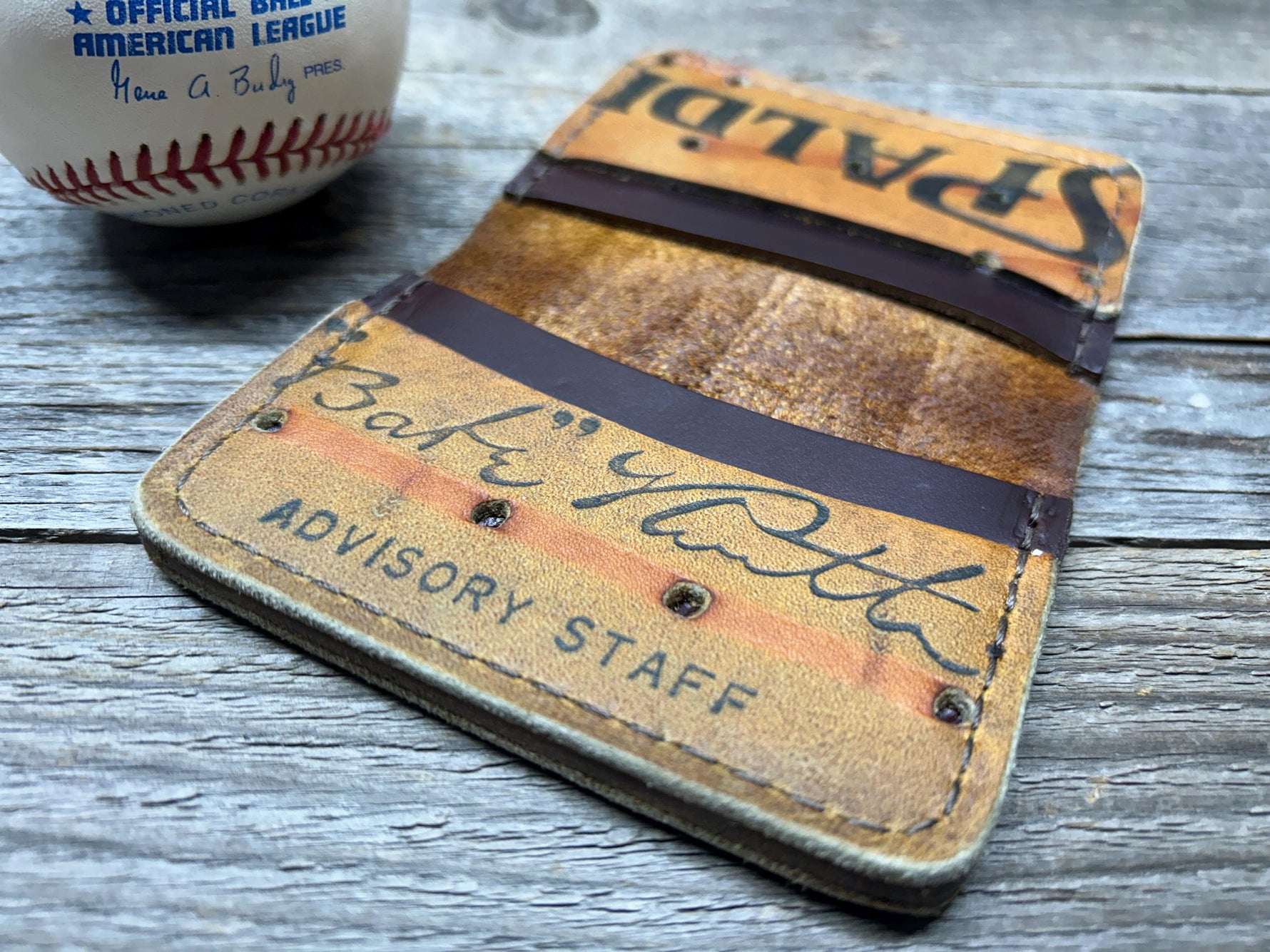 Vintage Spalding Babe Ruth Baseball Glove Wallet!!