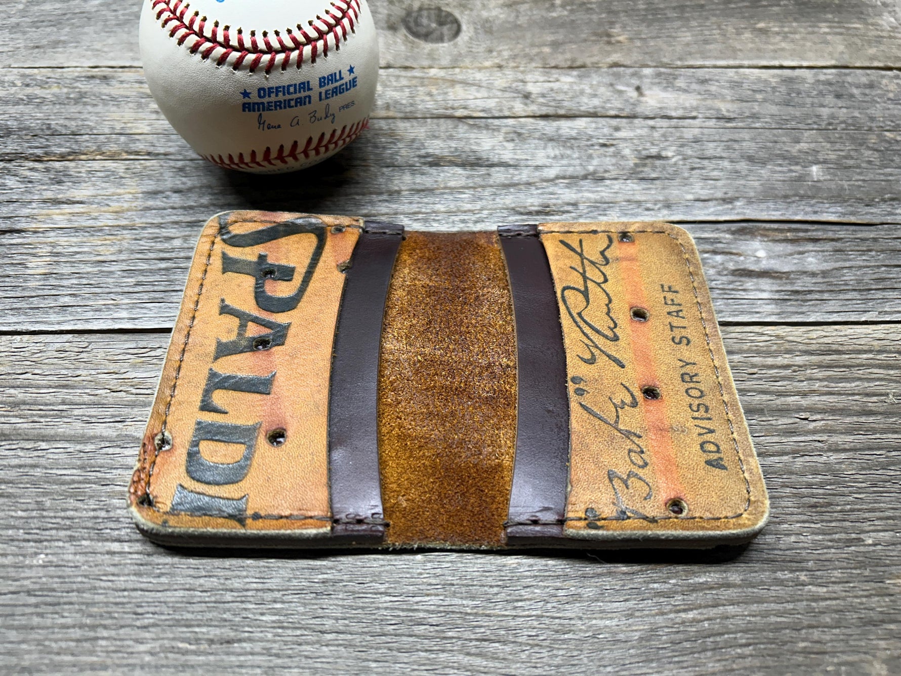 Vintage Spalding Babe Ruth Baseball Glove Wallet!!