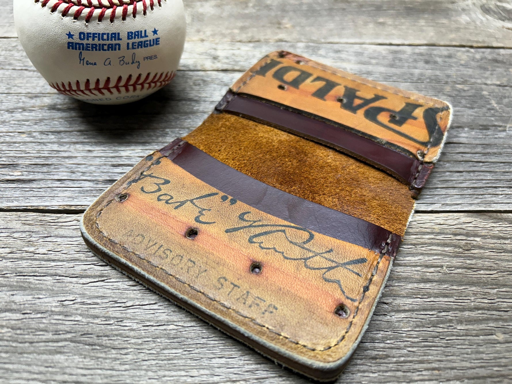 Vintage Spalding Babe Ruth Baseball Glove Wallet!!