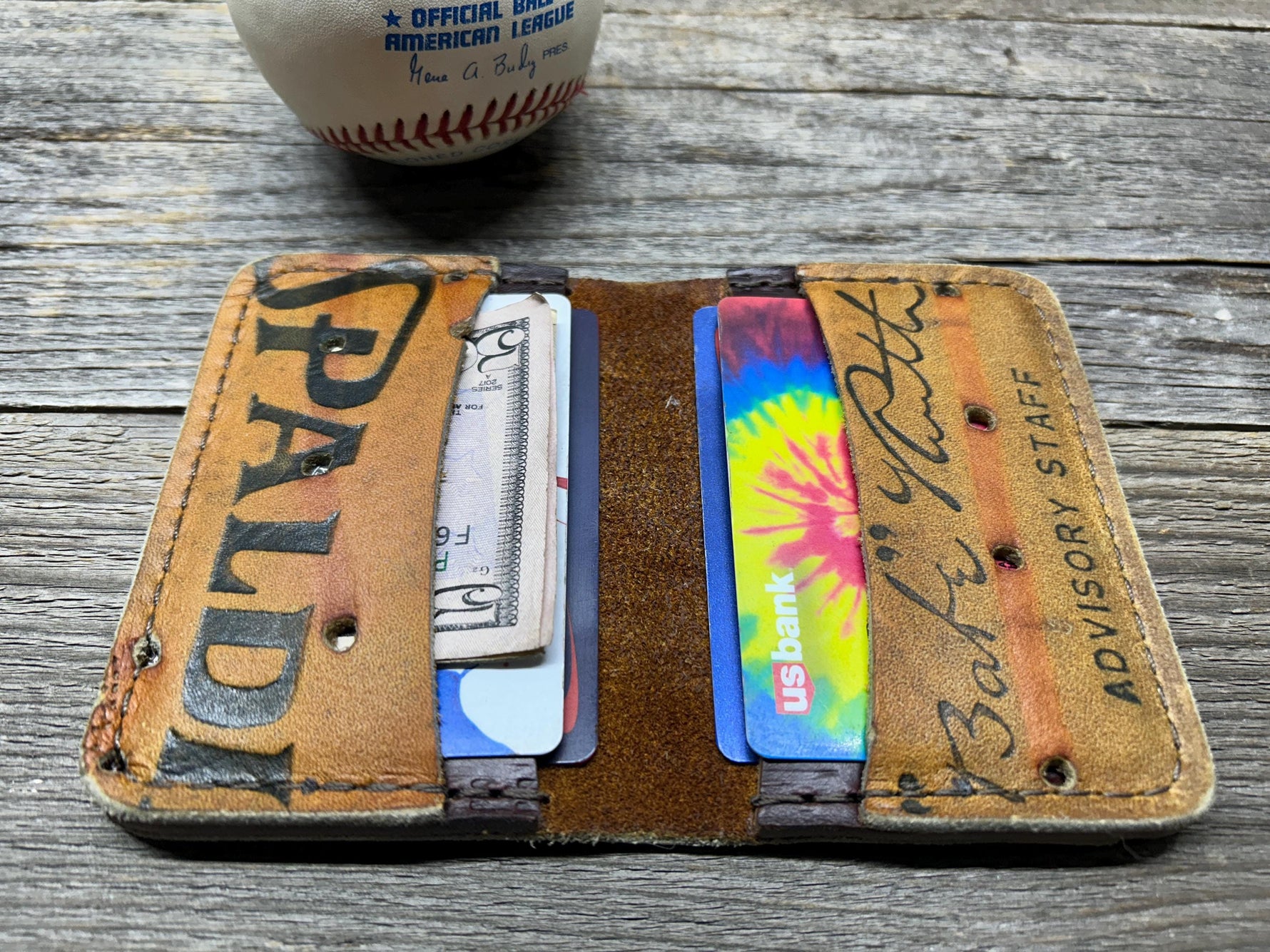 Vintage Spalding Babe Ruth Baseball Glove Wallet!!