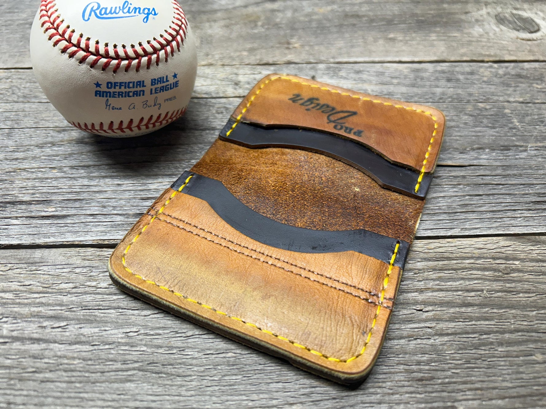 Vintage Rawlings Mickey Mantle "Made in the USA" Baseball Glove Wallet!!