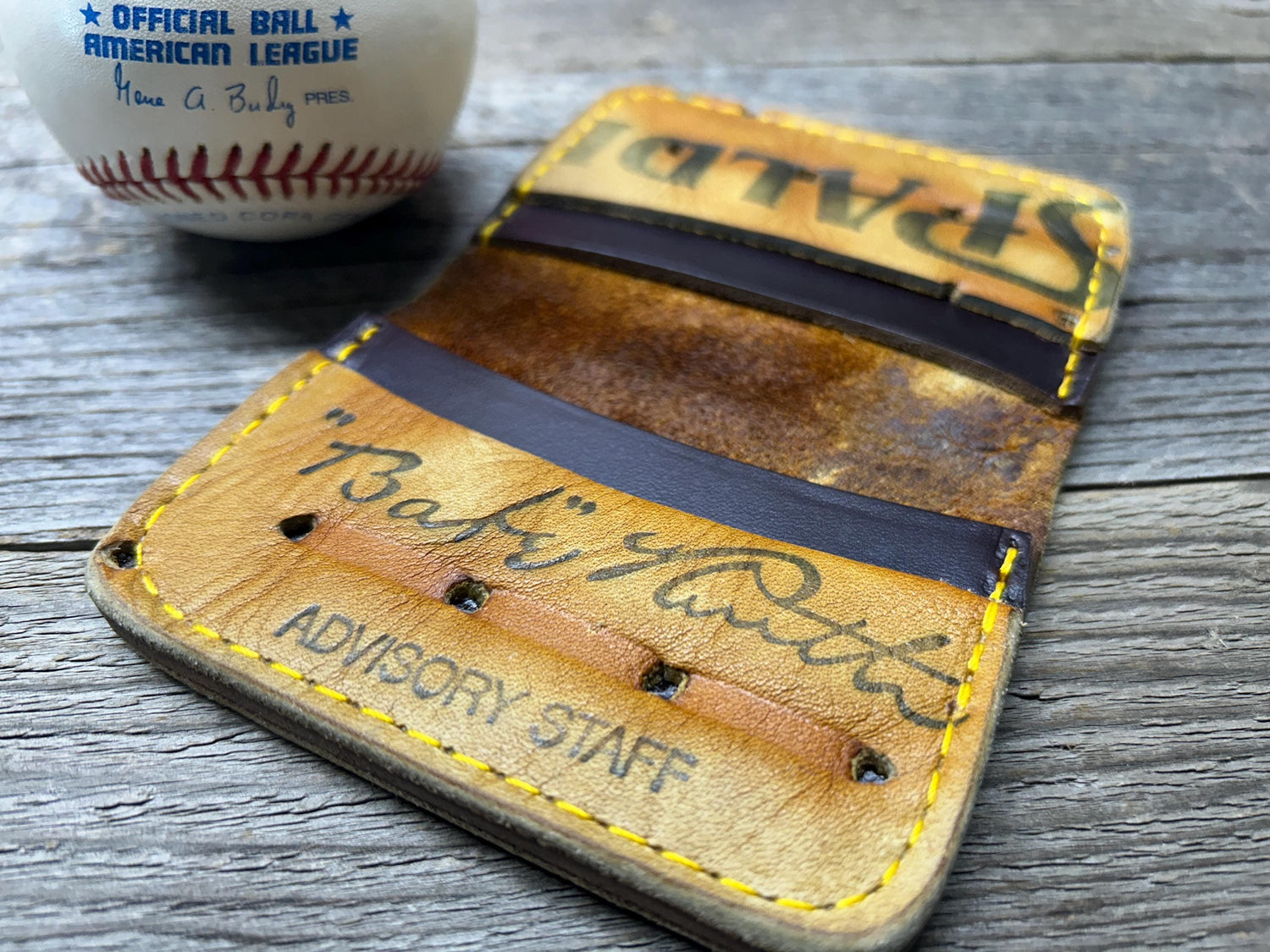Vintage Spalding Babe Ruth Baseball Glove Wallet!!