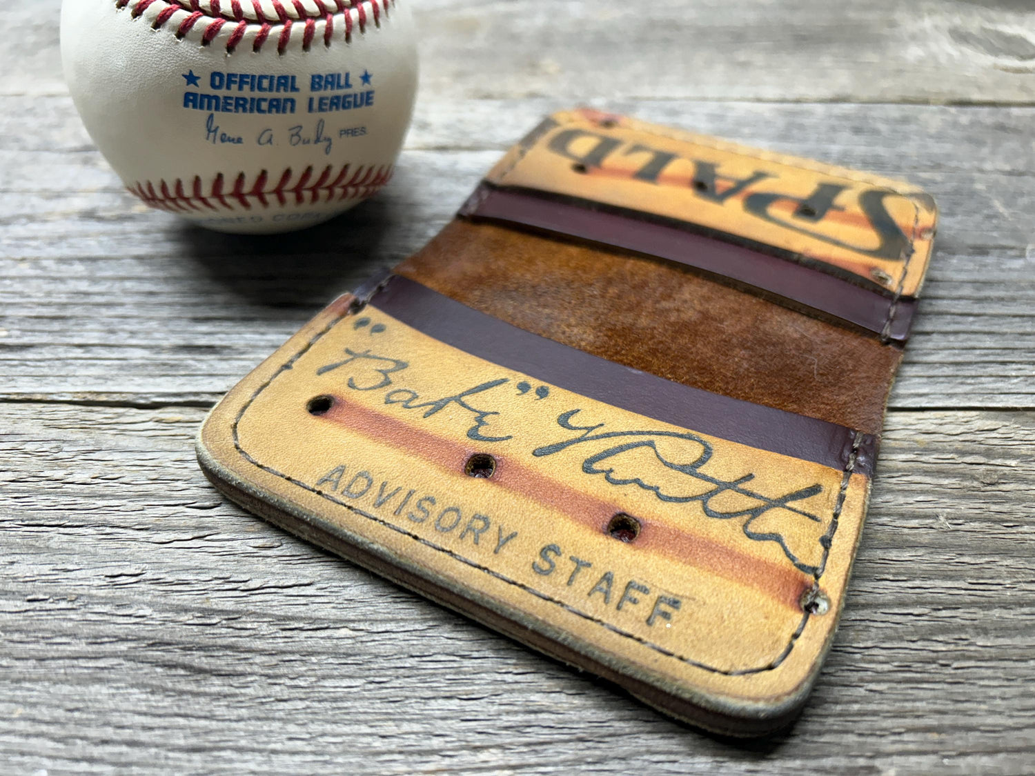 Vintage Spalding Babe Ruth Baseball Glove Wallet!!