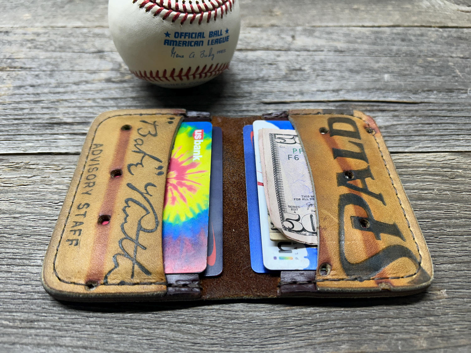 Vintage Spalding Babe Ruth Baseball Glove Wallet!!