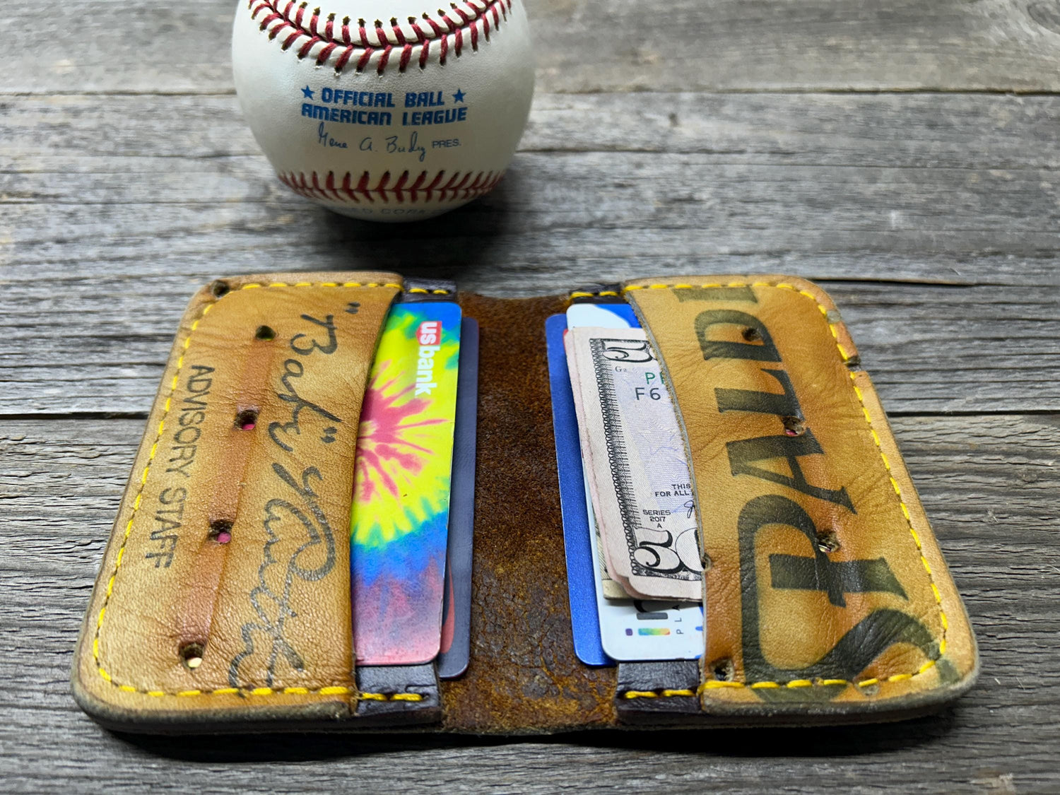 Vintage Spalding Babe Ruth Baseball Glove Wallet!!