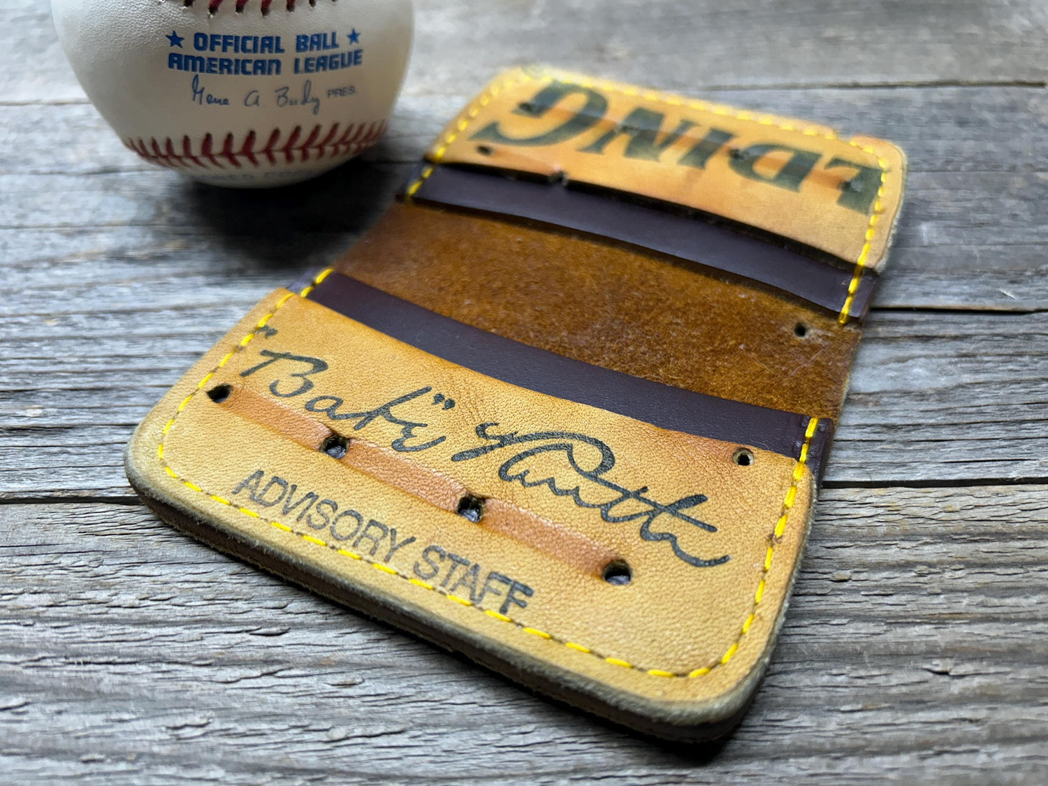 Vintage Spalding Babe Ruth Baseball Glove Wallet!!
