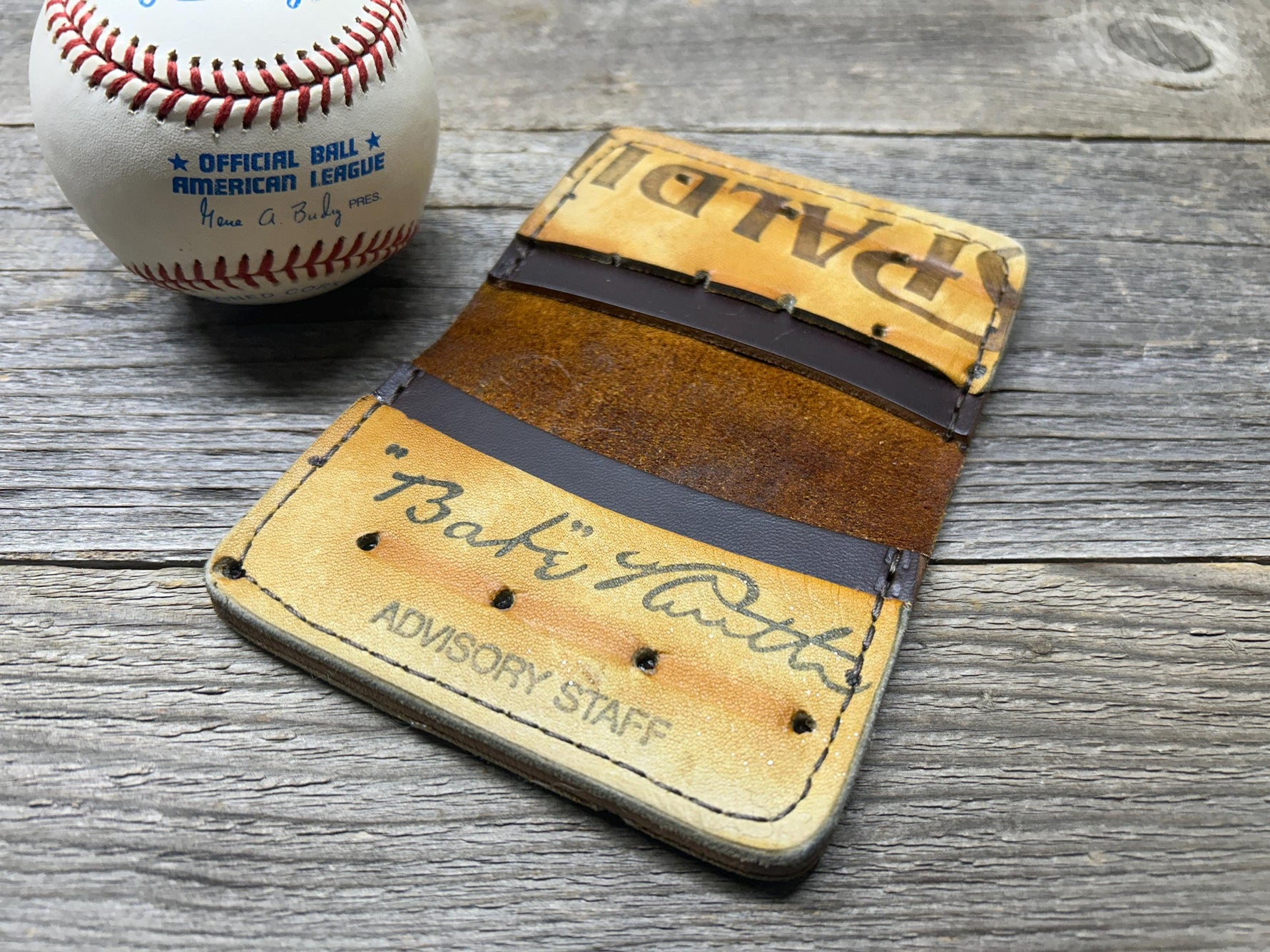 Vintage Spalding Babe Ruth Baseball Glove Wallet!!