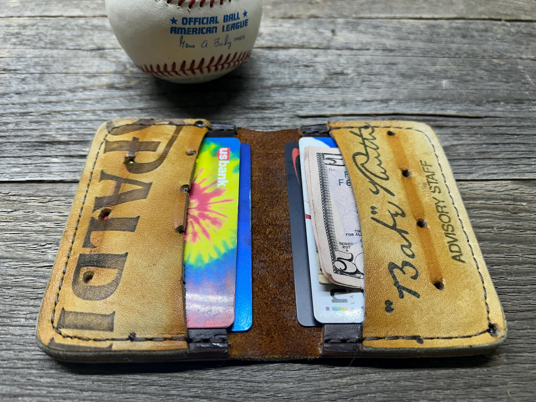 Vintage Spalding Babe Ruth Baseball Glove Wallet!!