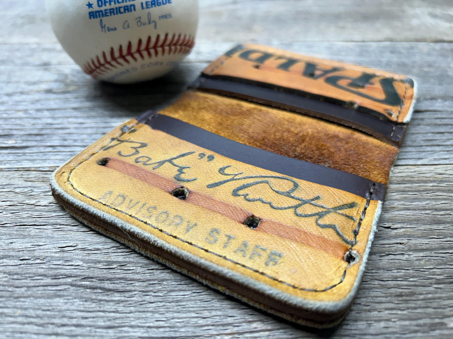 Vintage Spalding Babe Ruth Baseball Glove Wallet!!