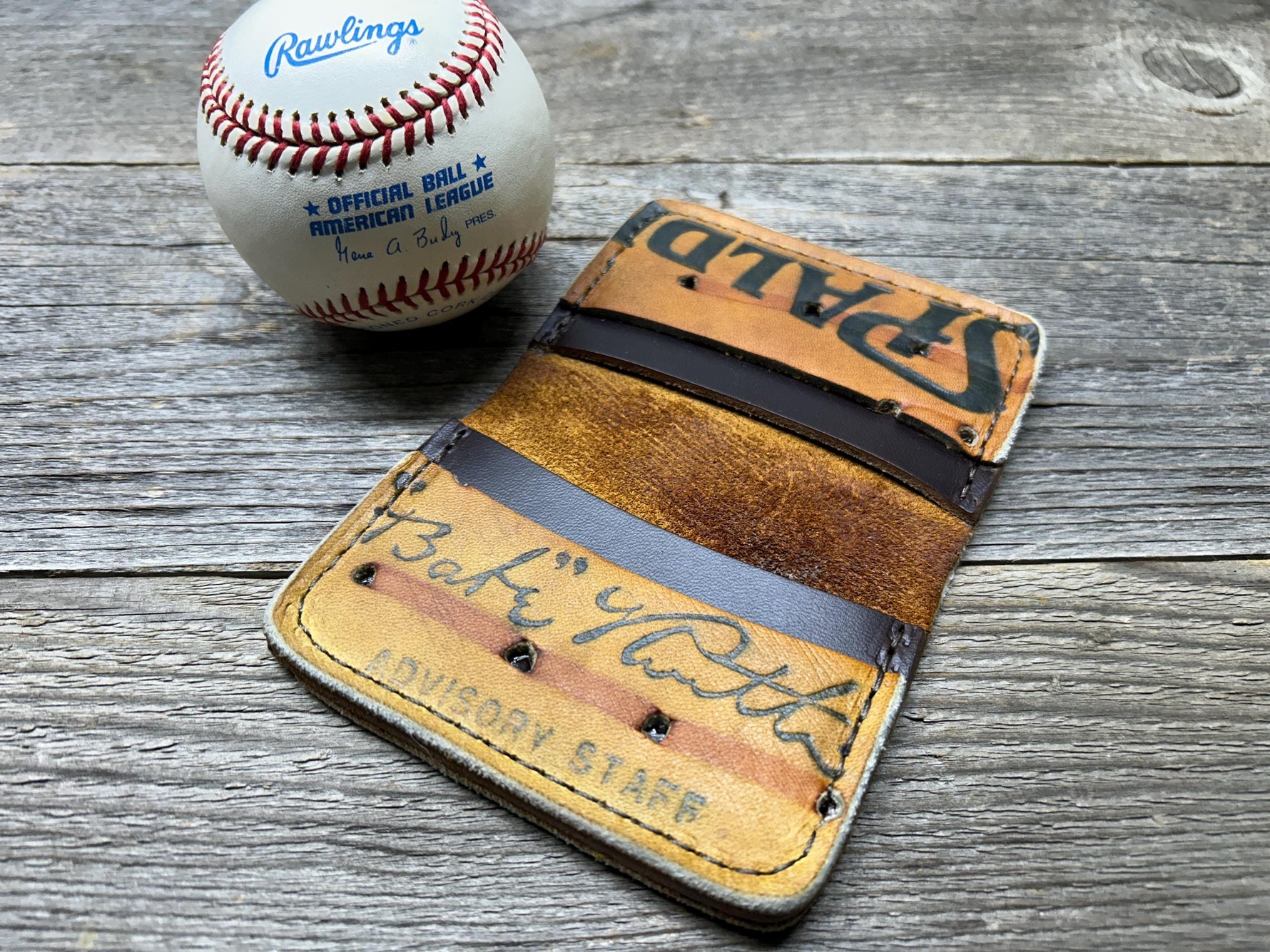 Vintage Spalding Babe Ruth Baseball Glove Wallet!!