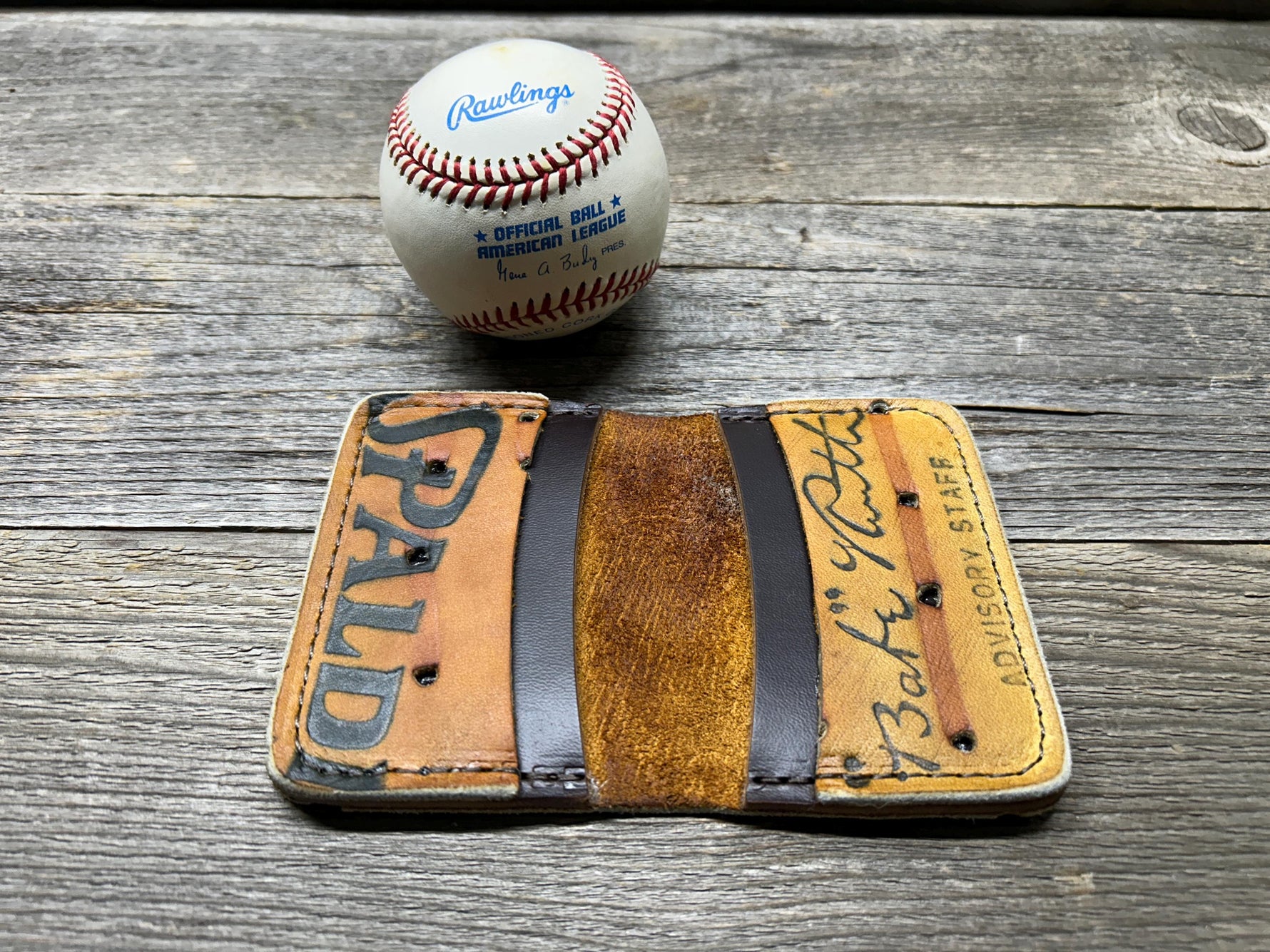 Vintage Spalding Babe Ruth Baseball Glove Wallet!!