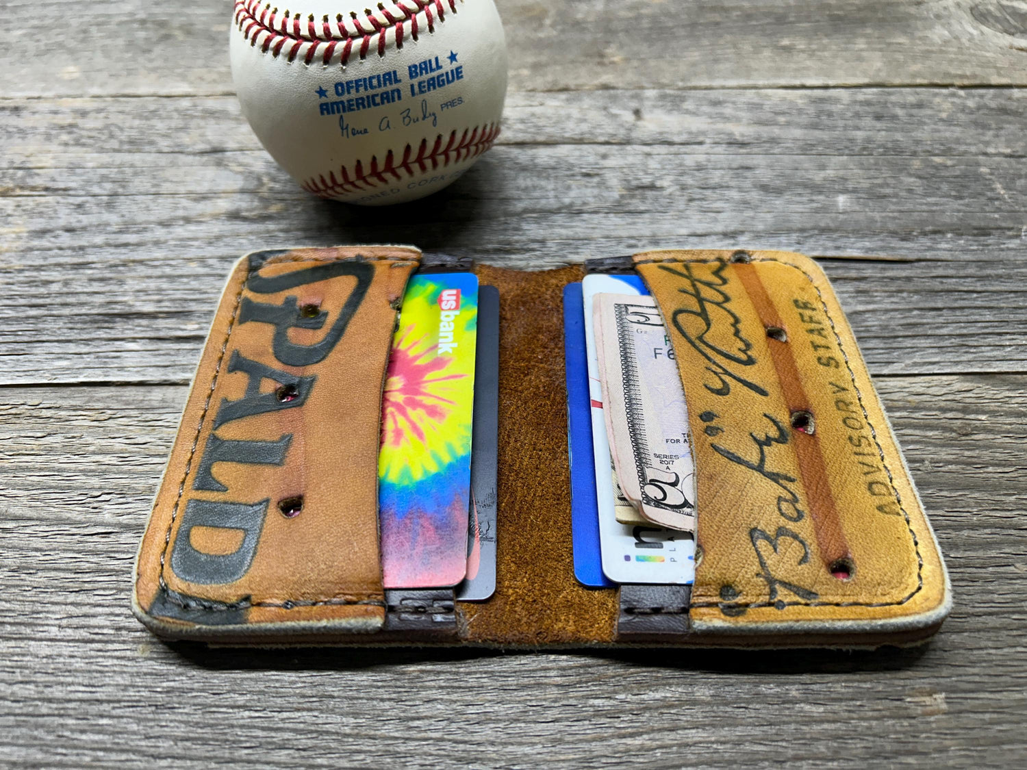 Vintage Spalding Babe Ruth Baseball Glove Wallet!!
