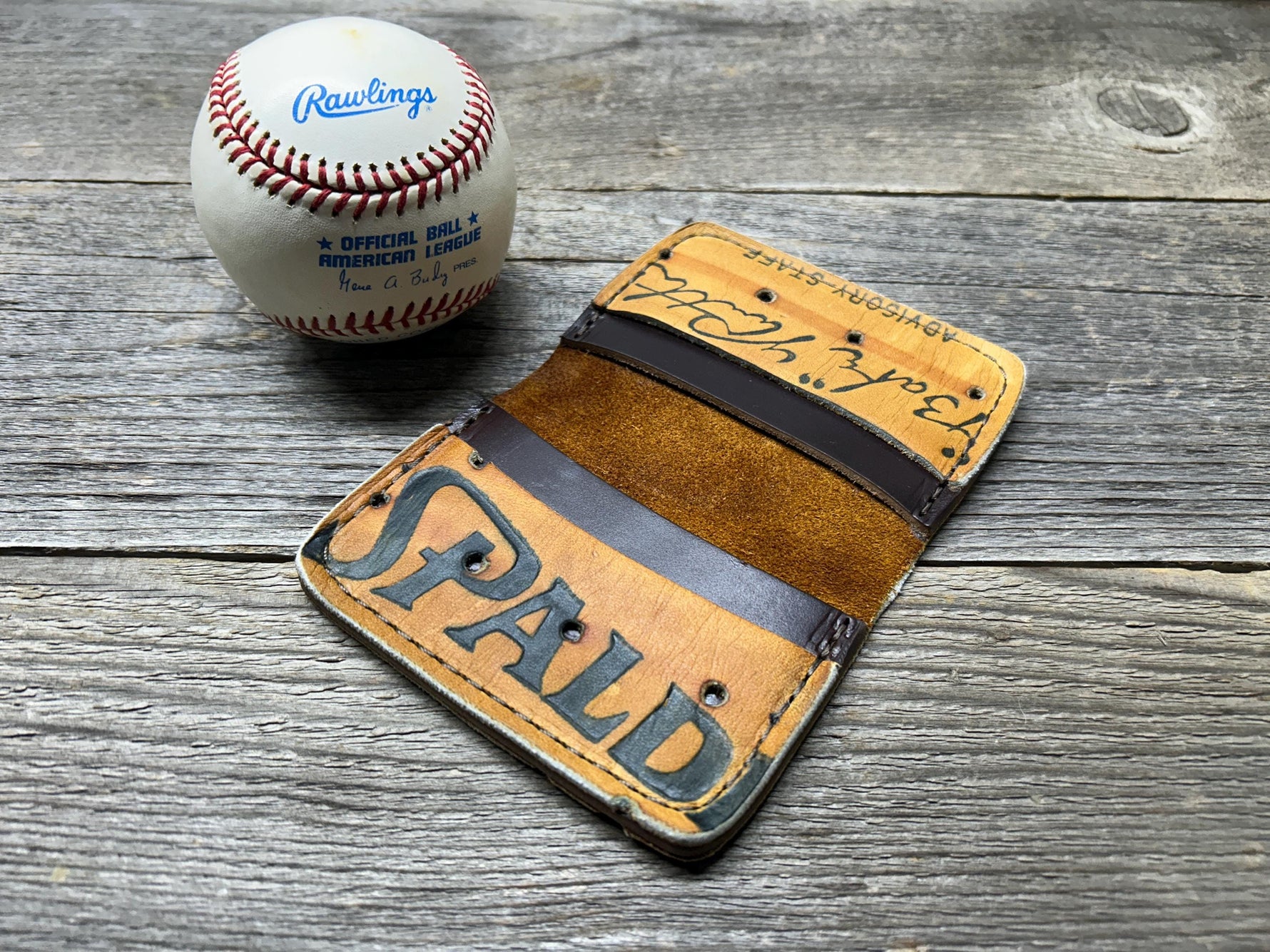 Vintage Spalding Babe Ruth Baseball Glove Wallet!!