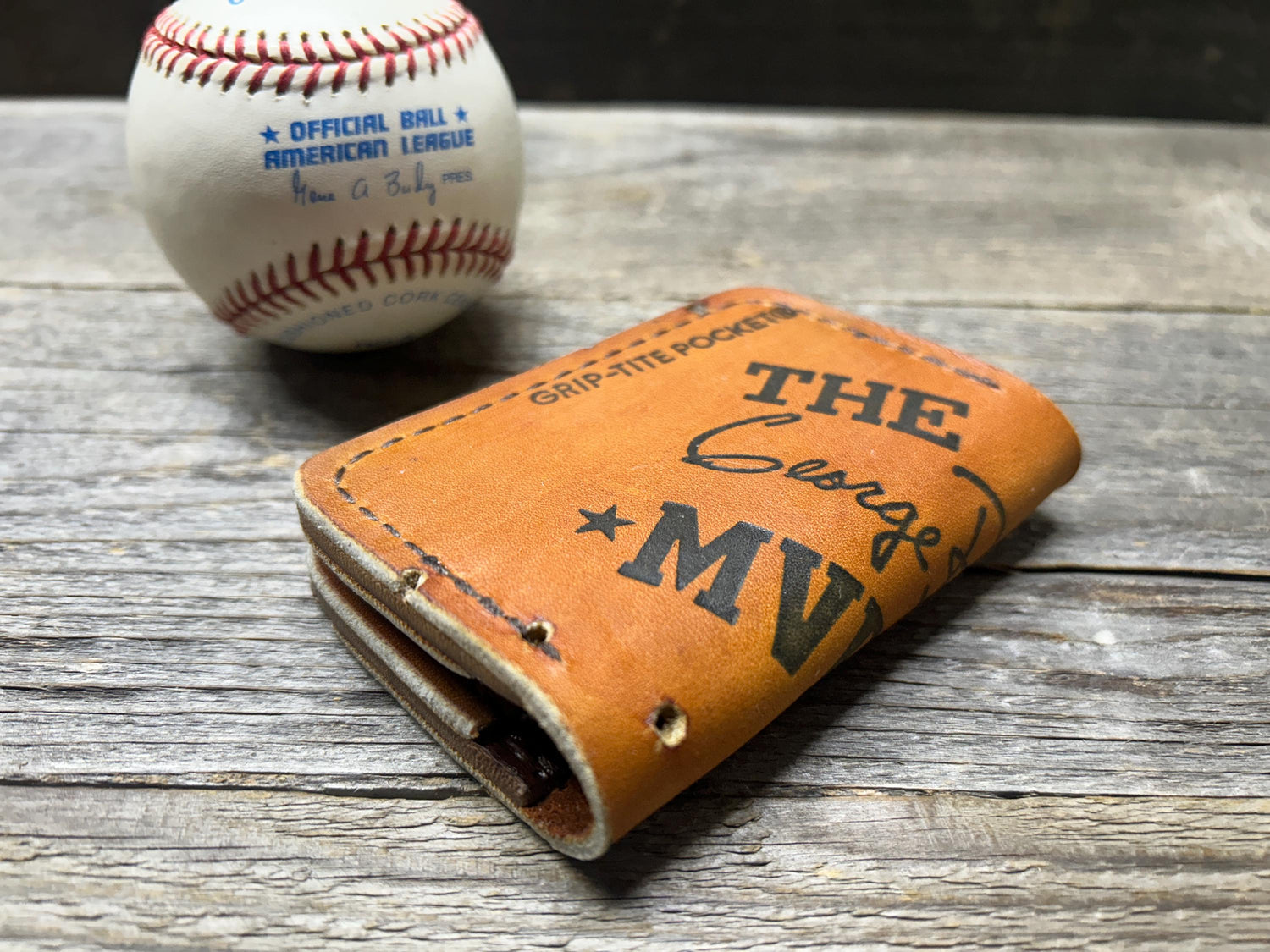 Wilson George Brett MVP Baseball Glove Wallet!!