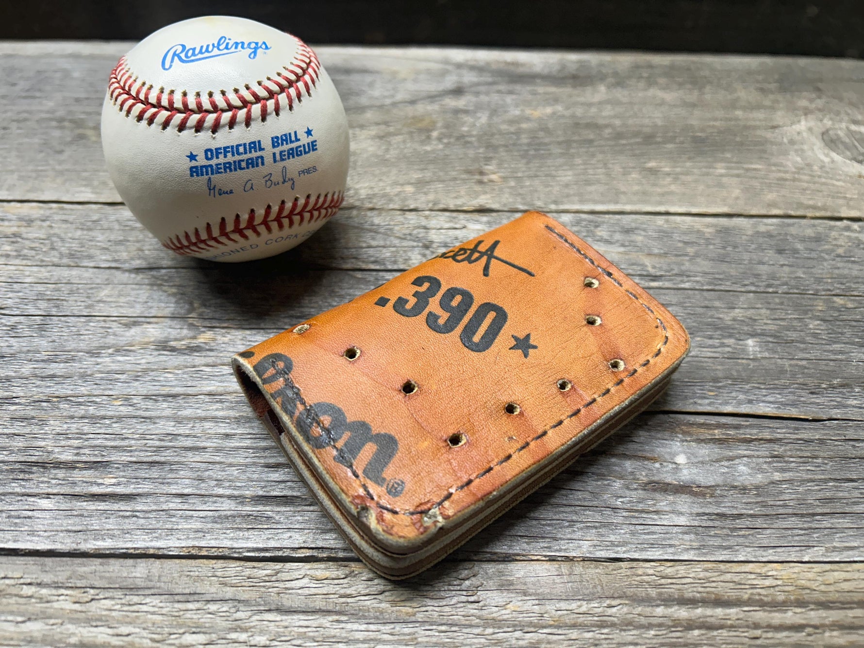 Wilson George Brett MVP Baseball Glove Wallet!!