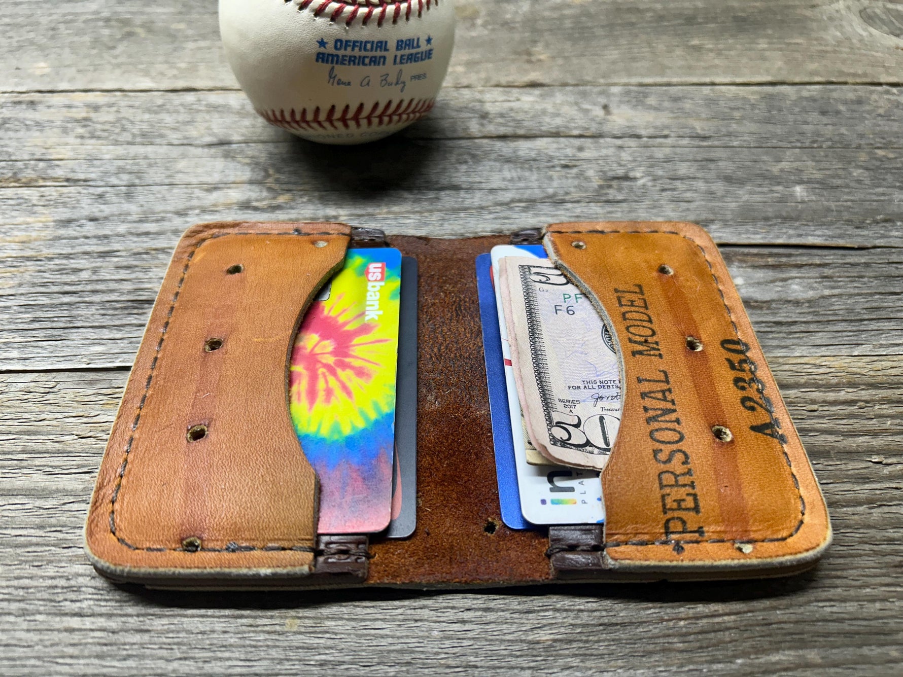 Wilson George Brett MVP Baseball Glove Wallet!!