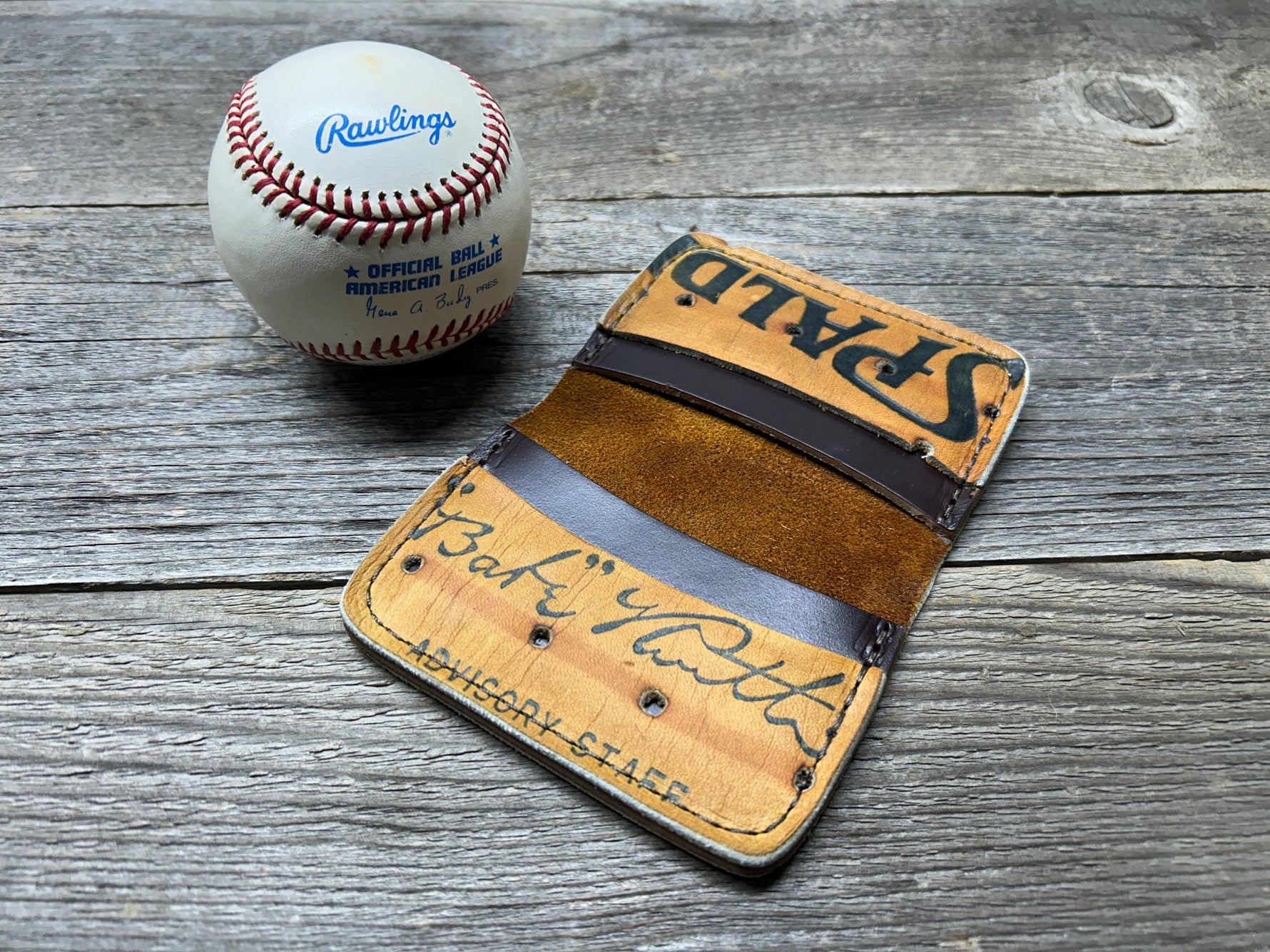 Vintage Spalding Babe Ruth Baseball Glove Wallet!!