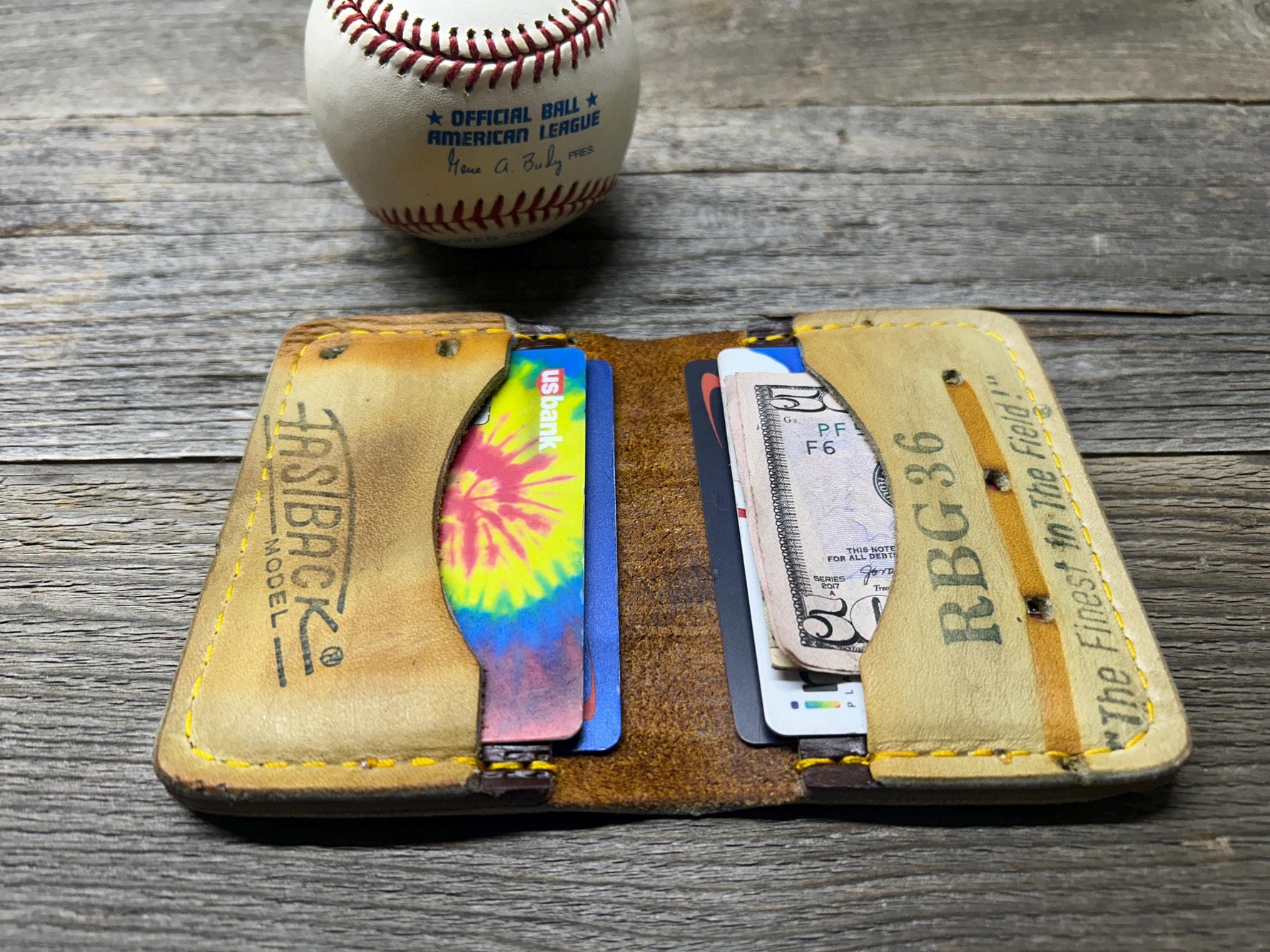Vintage Rawlings Ken Griffey Jr Baseball Glove Wallet!